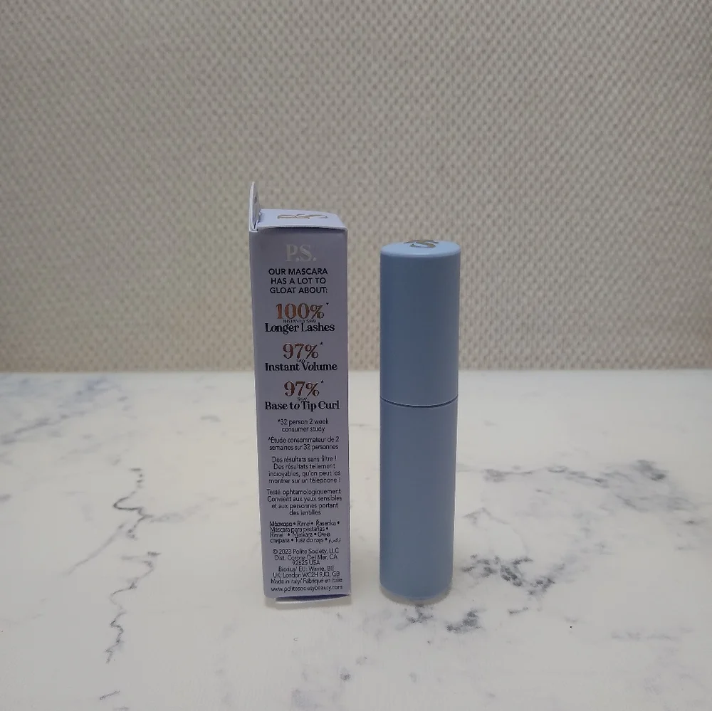 Polite Society Greatest Lashes of All Time Mascara BLACK 6g/.2oz Travel Size New